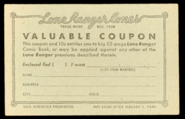 F56 Lone Ranger Cones Coupons